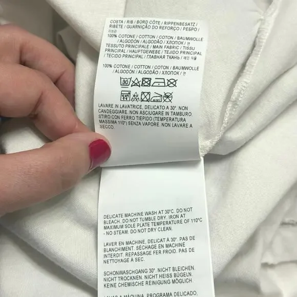 NWOT Golden Goose Distressed Embroidered Logo Patch Crewneck T-Shirt Size Medium - Picture 14 of 16